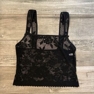Aerie Sheer Floral Lace Cami